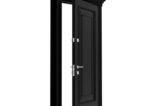Entrance door set 004 Model 3D