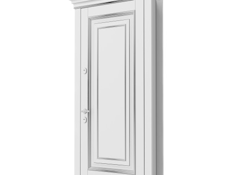 Entrance door set 004 Model 3D