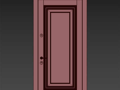 Entrance door set 004 Model 3D