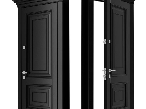 Entrance door set 005 3D Model