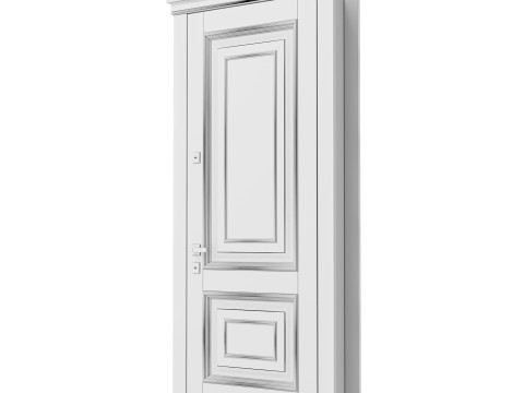 Entrance door set 005 Modello 3D