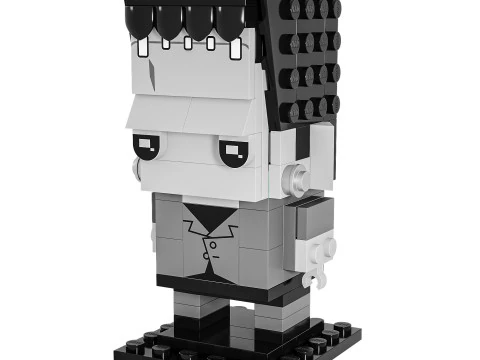 Lego universal monsters brickheadz Frankenstein 3D Model