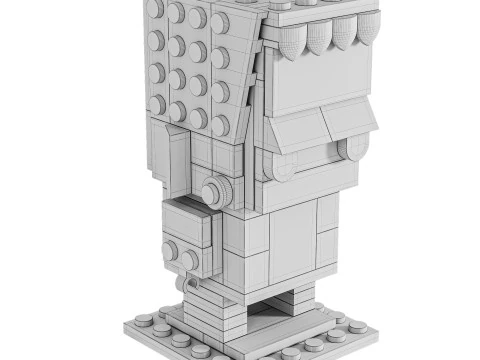 Lego universal monsters brickheadz Frankenstein 3D Model