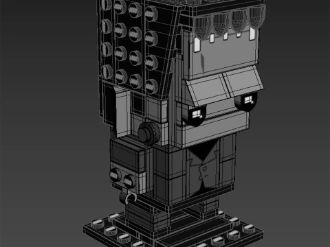 Lego universal monsters brickheadz Frankenstein 3D Model