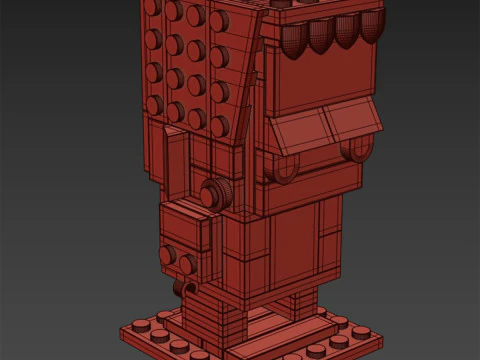 Lego universal monsters brickheadz Frankenstein 3D Model