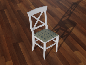DINING TABLE WITH CHAIRS 3D 模型