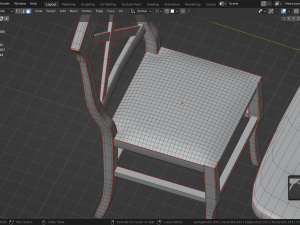 DINING TABLE WITH CHAIRS 3D 模型