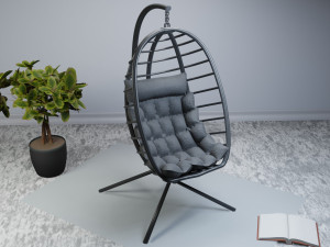 Egg Swing chair furniture interior 3D Model