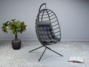 Egg Swing chair furniture interior Modelo 3D