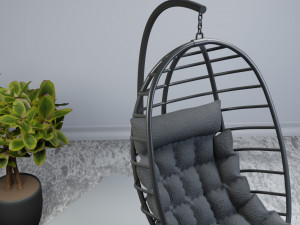 Egg Swing chair furniture interior Modelo 3D