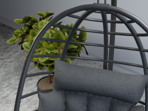 Egg Swing chair furniture interior Modelo 3D