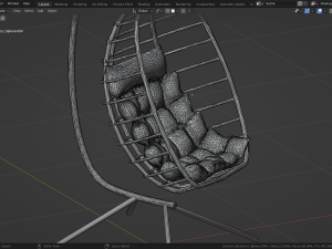Egg Swing chair furniture interior Modelo 3D