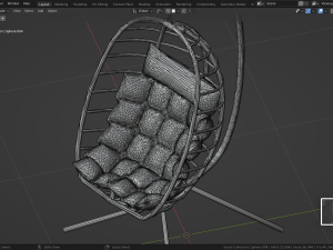 Egg Swing chair furniture interior Modelo 3D
