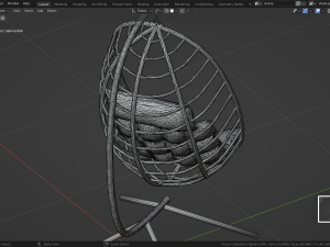 Egg Swing chair furniture interior Modelo 3D
