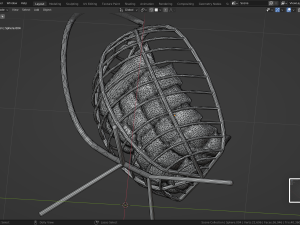 Egg Swing chair furniture interior Modelo 3D