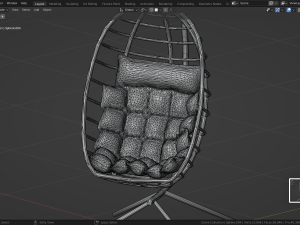Egg Swing chair furniture interior Modelo 3D