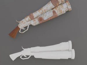 Oggetti di scena per pistola oggetto di gioco asset Low-poly Modello 3D