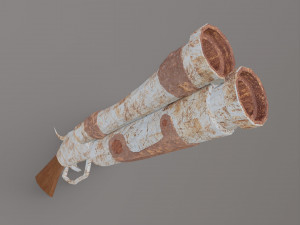 Pistol props asset game object Low-poly Modelo 3D