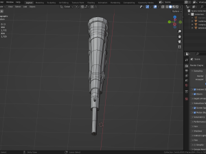 Pistol props asset game object Low-poly Modelo 3D