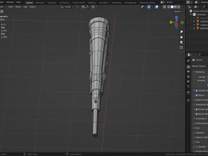 Pistol props asset game object Low-poly 3D Model