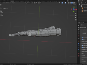Pistol props asset game object Low-poly Modelo 3D
