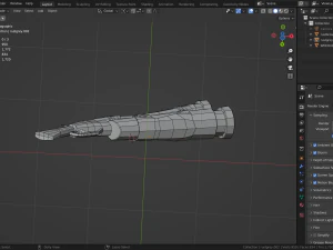 Pistol props asset game object Low-poly 3D Model