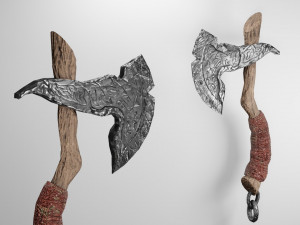 Stylized axe melee game-ready pbr 3D Model