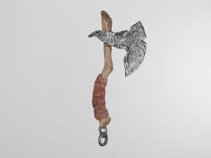 Stylized axe melee game-ready pbr 3D Model