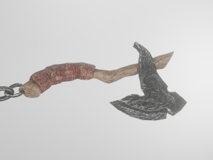 Stylized axe melee game-ready pbr 3D Model