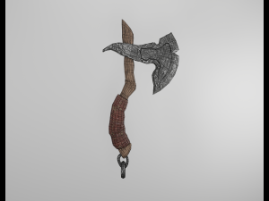 Stylized axe melee game-ready pbr 3D Model