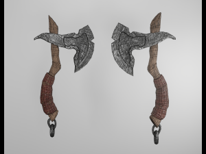 Stylized axe melee game-ready pbr 3D Model