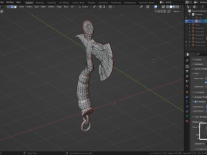 Stylized axe melee game-ready pbr 3D Model