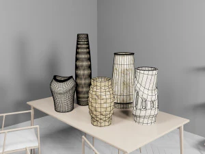 Vases interior decoration 3D Model