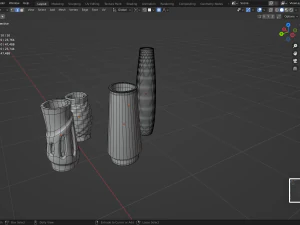 Vases interior decoration 3D Model