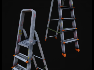 Step ladder pbr game-ready 3Dモデル