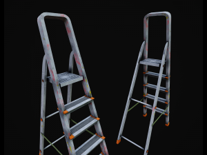 Step ladder pbr game-ready 3D Model
