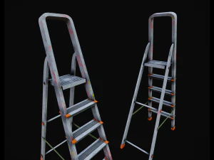 Step ladder pbr game-ready 3D Model