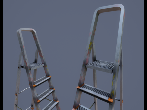 Step ladder pbr game-ready 3D Model