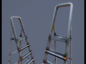 Step ladder pbr game-ready 3D Model