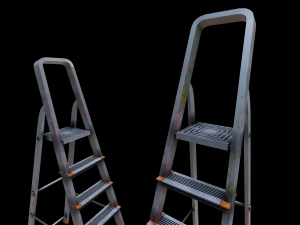 Step ladder pbr game-ready 3D Model
