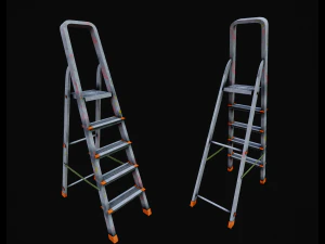 Step ladder pbr game-ready 3D Model