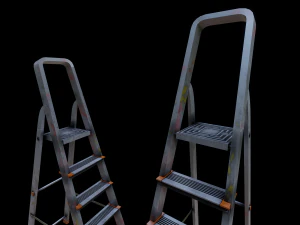 Step ladder pbr game-ready 3D Model