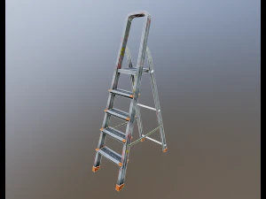 Step ladder pbr game-ready 3D Model
