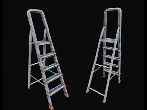 Step ladder pbr game-ready 3D Model