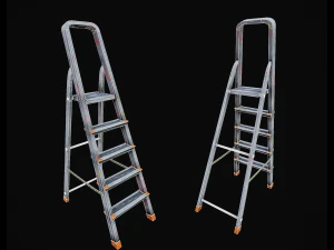 Step ladder pbr game-ready 3D Model
