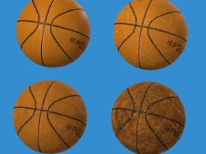 Basketball balls pack 3D 模型