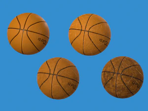 Basketball balls pack 3D Model