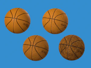 Basketball balls pack 3D Model