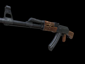 Assault rifle Ak-47 3D Model