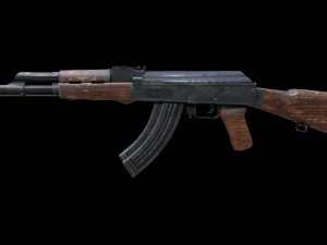 Assault rifle Ak-47 3D Model
